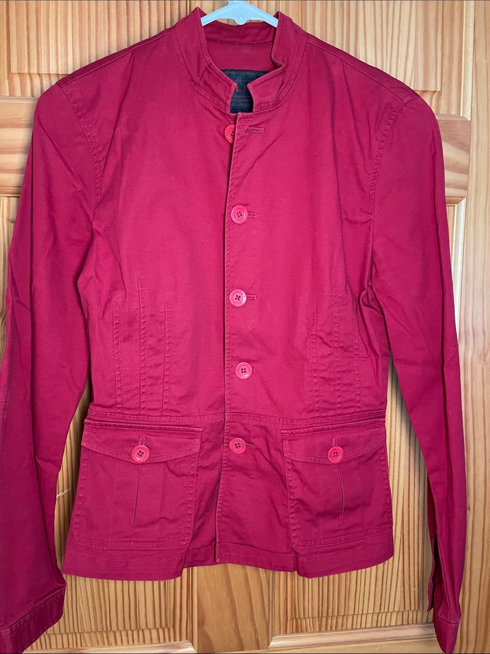 RALPH LAUREN Classic Women's Button-Front Jacket - Red size 2
